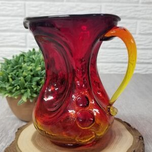 Vintage Kanawha Amberina pitcher